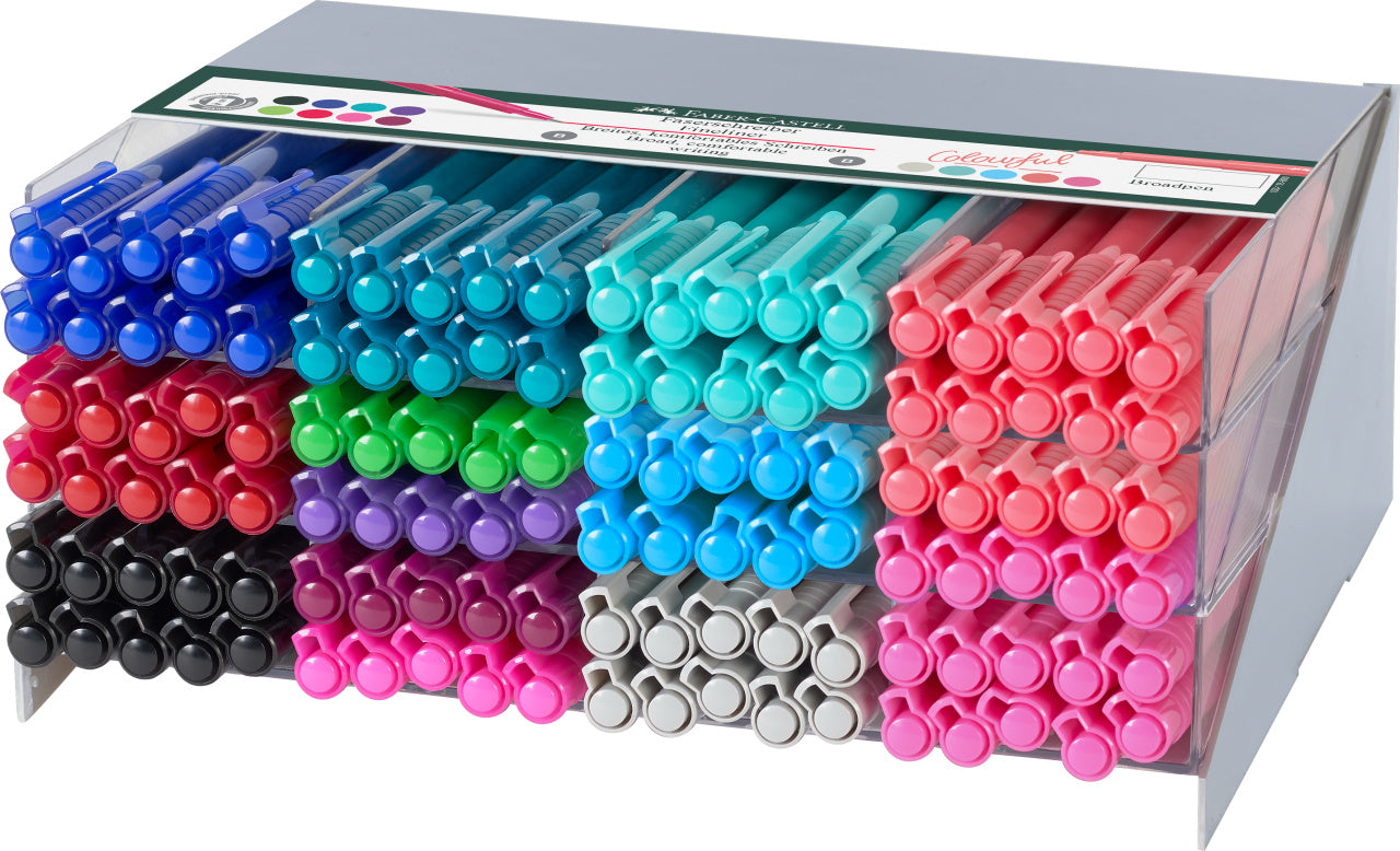 DISPLAY 120 BUC LINER BROADPEN 1554 FABER-CASTELL DISPLAY 120 BUC LINER BROADPEN 1554 FABER-CASTELL